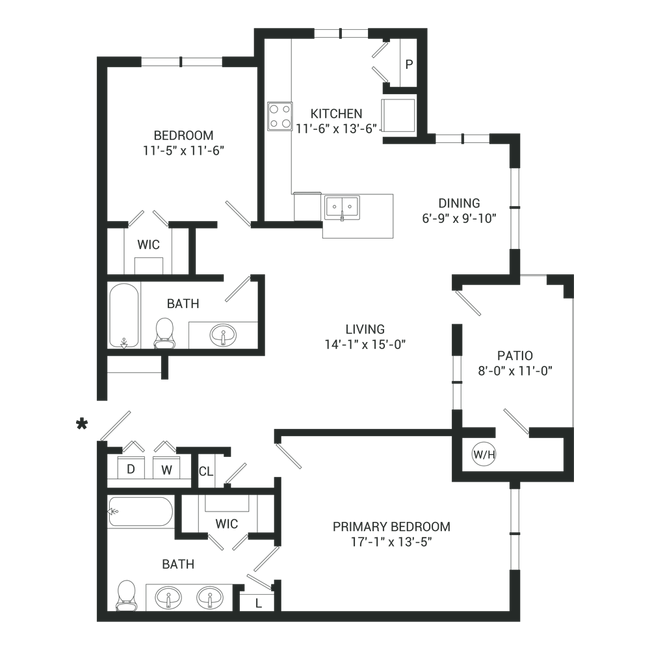 Unit 0831 0812 floor plan